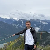Ionut Bostan on a mountain trail